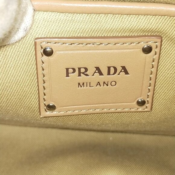 Authentic Prada Hand Bag Brown Raffia mn715-112925 - Picture 16 of 16